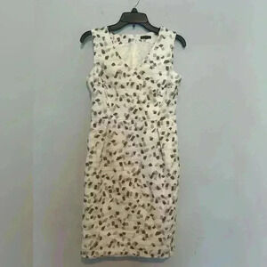 PESERICO Women Abstract PrintMulticolor Sleeveless Dress Sz 44 USA 6